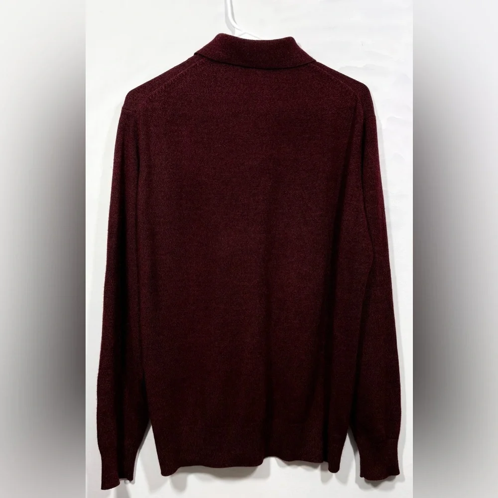Dockers Size Large Maroon Men’s Argyle Button Sweater
